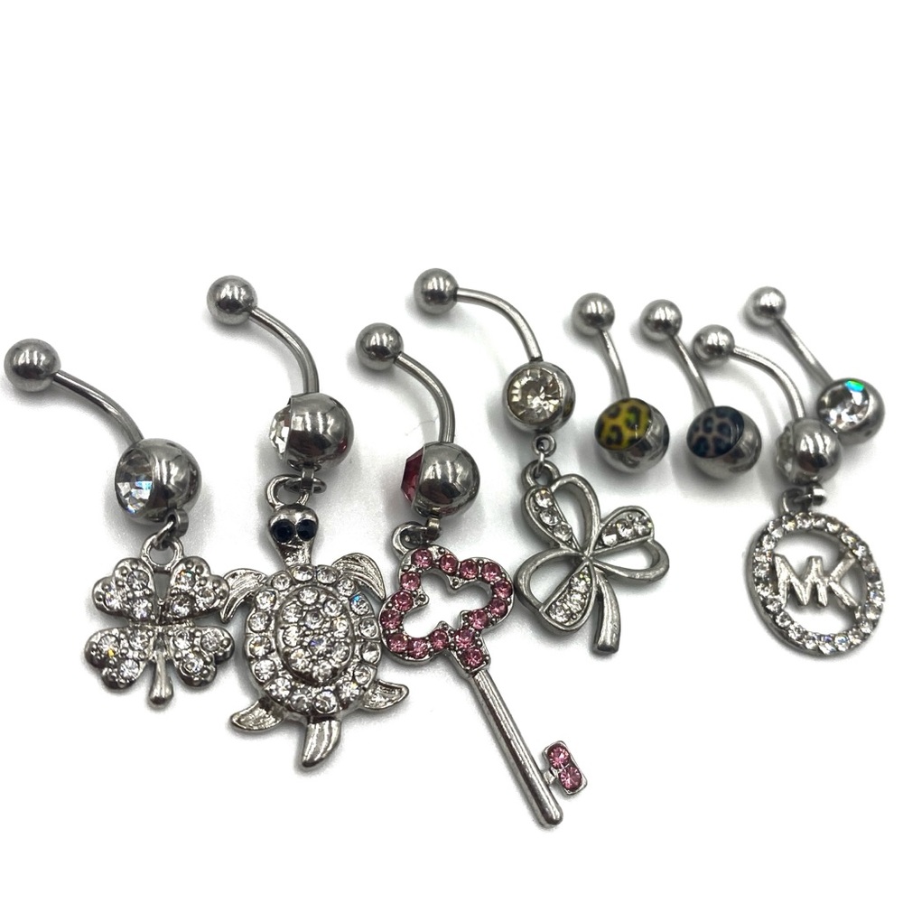 Bundle 8 Belly Rings Belly Piercing Belly Button … - image 3
